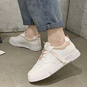Women's Sneakers White Shoes Wedge Heel PU Pink Gray Green miniinthebox