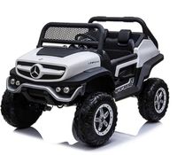 Megastar Licensed Twin Seater Mercedes 12 V Benz Dragoon Truck - White (UAE Delivery Only)