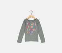 Toddler Girls Graphic-Print Long-Sleeve T-Shirt  Pewter Heather - thumbnail