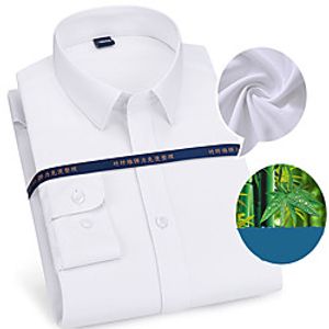 Men's Shirt Other Prints Solid Color collared shirts Long Sleeve Casual Tops Designer Blue Gray Dusty Blue miniinthebox