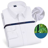 Men's Shirt Other Prints Solid Color collared shirts Long Sleeve Casual Tops Designer Blue Gray Dusty Blue miniinthebox - thumbnail