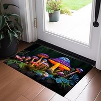 Magic Mushroom Forest Doormat Non-Slip Oil Proof Rug Indoor Outdoor Mat Bedroom Decor Bathroom Mat Entrance Rug Door Mat Lightinthebox - thumbnail