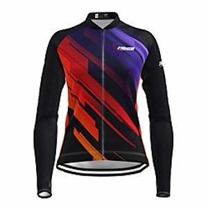 21Grams Women's Long Sleeve Cycling Jersey Spandex Black Bike Top Mountain Bike MTB Road Bike Cycling Quick Dry Moisture Wicking Sports Clothing Apparel  Stretchy  Athleisure Lightinthebox