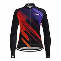 21Grams Women's Long Sleeve Cycling Jersey Spandex Black Bike Top Mountain Bike MTB Road Bike Cycling Quick Dry Moisture Wicking Sports Clothing Apparel  Stretchy  Athleisure Lightinthebox - thumbnail