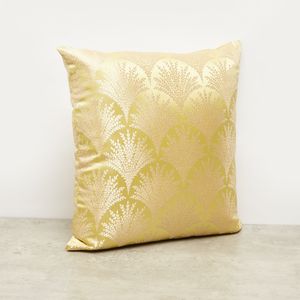 Jacquard Patterned Filled Cushion - 45x45 cms