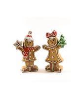 Mercury M Home Polyresin Marzipan Man With Led Lights 26 x 9.5 x 39.5 cm Assorted 1 Piece