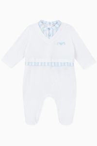 Contrast Stripe Cotton Jumpsuit Contrast Stripe Cotton Jumpsuit