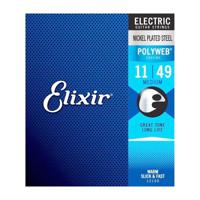 Elixir Polyweb Electric Guitar Strings Meduim .11-.49 - thumbnail