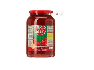 Al Ain Tomato Paste, Jar - 1.1 kg x 12