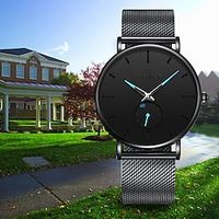 Oktime Quartz Watch for Men Analog Quartz Fashion Basic Formal Style Casual Waterproof Stopwatch Metal Stainless Steel Friends Bolster / One Year miniinthebox Oktime Quartz Watch for Men Analog Quartz Fashion Basic Formal Style Casual Waterproof Stopwatch Metal Stainless Steel Friends Bolster / One Year miniinthebox