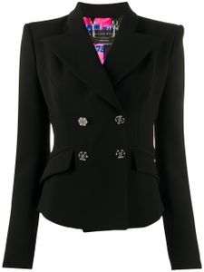 Philipp Plein fitted double breasted blazer - Black