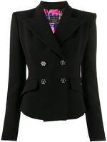 Philipp Plein fitted double breasted blazer - Black