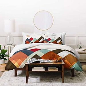 3-Piece Duvet Cover Set Hotel Bedding Sets Comforter Cover with Soft Lightweight Microfiber Include 1 Duvet Cover 2 Pillowcases for Double/Queen/King(1 Pillowcase for Twin/Single) miniinthebox