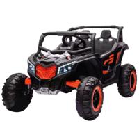 Megastar Ride on 12V Midnight Ranger Electric Ride On Suv 4x4 with RC For Big Kids NEL913-BLK