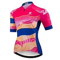 21Grams Women's Short Sleeve Cycling Jersey Summer Spandex Polyester Red and White Bike Jersey Top Mountain Bike MTB Road Bike Cycling Quick Dry Moisture Wicking Breathable Sports Clothing Apparel miniinthebox - thumbnail