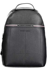 Tommy Hilfiger Black Polyethylene Backpack (TO-20398)