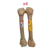 Puppy Pressed Bone 8 Inch 1Pcs 180G (Pack of 4)