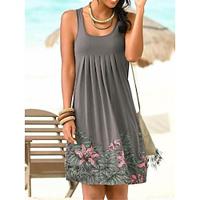 Women's Casual Dress Tank Dress Summer Dress Floral Geometric Print U Neck Mini Dress Stylish Daily Date Sleeveless Summer Lightinthebox