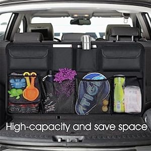 1pc Car Trunk Storage Box, Car Storage Bag, Car Finishing Box, Rear Seat Back Hanging Bag, Car Interior Supplies Lightinthebox
