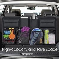 1pc Car Trunk Storage Box, Car Storage Bag, Car Finishing Box, Rear Seat Back Hanging Bag, Car Interior Supplies Lightinthebox - thumbnail