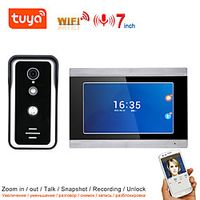 TUYA Video Intercom WIFI Video Door Phone System Home Intercom Wiith 7 Inch Color Touch Screen Display AHD 1080P Doorbell Lightinthebox - thumbnail