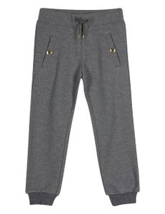 Button Detailed Jersey Joggers - Grey