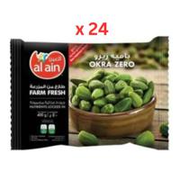 Al Ain Frozen Vegetables, Okra Zero - 400g x 24