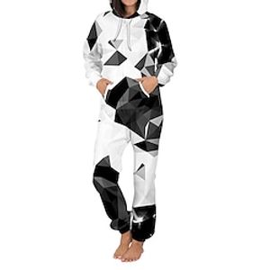 european and american hot selling lion digital printing couple hooded zipper fleece sweater casual jumpsuit autumn and winter pants miniinthebox