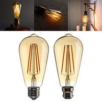 Vintage Dimmable LED 6W Squirrel Cage Edison Style Light Bulb B22/E27 Night Light Pendant Wall Lamp