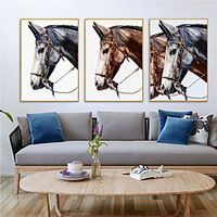 Wall Art Canvas Prints Painting Artwork Picture Horse Animal Home Decoration Décor Rolled Canvas No Frame Unframed Unstretched Lightinthebox - thumbnail