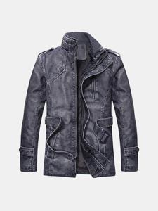 Fleece Faux LeatherJacket