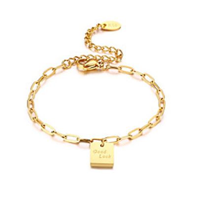 Women's Bracelet Classic Fashion Fashion Titanium Steel Bracelet Jewelry Gold For Anniversary Party Evening Birthday Festival miniinthebox