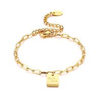 Women's Bracelet Classic Fashion Fashion Titanium Steel Bracelet Jewelry Gold For Anniversary Party Evening Birthday Festival miniinthebox - thumbnail