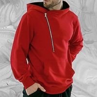 Men's Hoodie Quarter Zip Hoodie Red Hooded Plain Front Pocket Sports Outdoor Daily Holiday Streetwear Cool Casual Spring Fall Clothing Apparel Hoodies Sweatshirts miniinthebox Men's Hoodie Quarter Zip Hoodie Red Hooded Plain Front Pocket Sports Outdoor Daily Holiday Streetwear Cool Casual Spring Fall Clothing Apparel Hoodies Sweatshirts miniinthebox