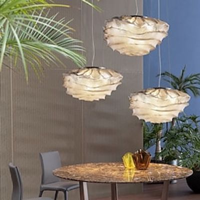 LED Pendant Light Flower Design 406075cm Glass Chandelier Industrial Warm White Bedroom Dining Room 110-240V85-265V Lightinthebox