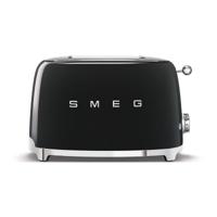 SMEG 2 Slice Toaster 50's Retro Style Black - thumbnail