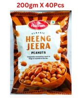 Haldirams Heeng Jeera Peanuts - 200 Gm Pack Of 40 (UAE Delivery Only)