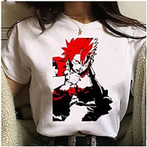 Inspired by My Hero Academia  Boku No Hero Cosplay Anime Cartoon Polyester  Cotton Blend Print Harajuku Graphic Kawaii T-shirt For Women's  Men's Lightinthebox