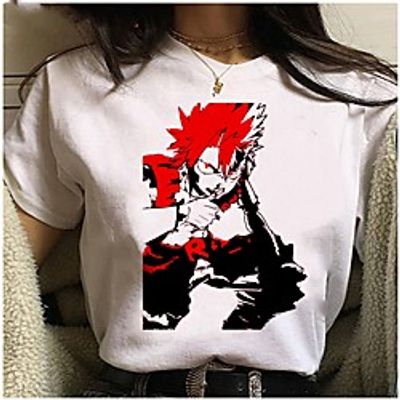 Inspired by My Hero Academia  Boku No Hero Cosplay Anime Cartoon Polyester  Cotton Blend Print Harajuku Graphic Kawaii T-shirt For Women's  Men's Lightinthebox