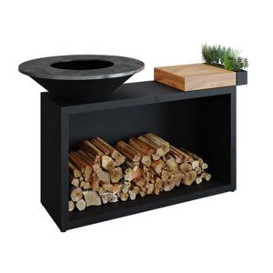 OFYR Holland Classic Storage & Cooking Unit Island Black 100 - Teak Wood