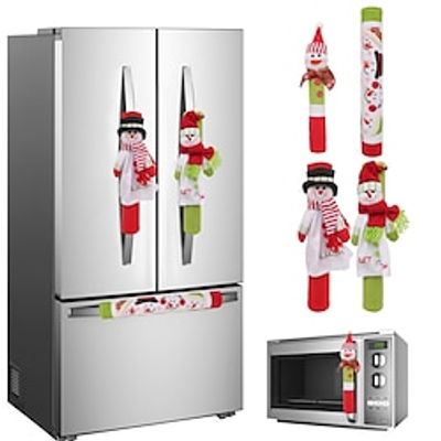 Christmas Decoration Refrigerator Handle Cover For Christmas Kitchen Decoration Christmas Ornaments Xmas Gifts miniinthebox
