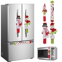 Christmas Decoration Refrigerator Handle Cover For Christmas Kitchen Decoration Christmas Ornaments Xmas Gifts miniinthebox - thumbnail