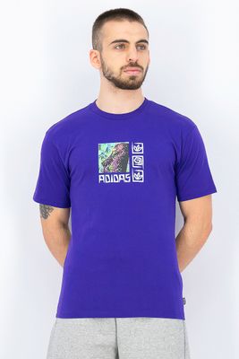 Mens Rhythms Graphic T-Shirt  Collegiate Purple