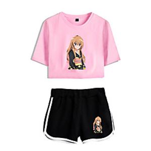 Inspired by Toradora Aisaka Taiga Outfits Crop Top 100% Polyester Anime Harajuku Graphic Shorts For Women's Lightinthebox