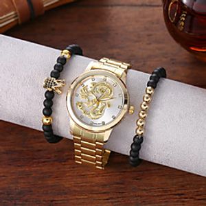 Men's Steel Band Watches Analog Quartz Classic Chronograph Large Dial  Titanium Alloy Lightinthebox