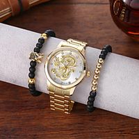 Men's Steel Band Watches Analog Quartz Classic Chronograph Large Dial  Titanium Alloy Lightinthebox - thumbnail