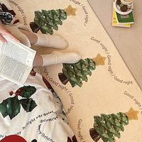Christmas Runner Rug Xmas Non-Slip Hallway Rug Throw Washbale Kitchen Rug Runner Christmas Tree Holiday Decor, Accent Print Thin Floor Rugs for Bedroom Entryway Laundry Room Bathroom miniinthebox - thumbnail