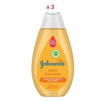 Johnson's Baby Shampoo 200ml Pack of 3 (UAE Delivery Only)