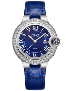 Ecstacy Women's Analog Blue Dial Watch - E22504-SLNN