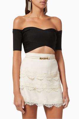Crop Top in Viscose Micro Knit Crop Top in Viscose Micro Knit
